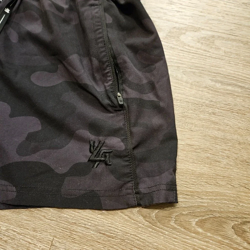 YoungLA Bodybuilding Training Shorts Men's Small Black Camo 4